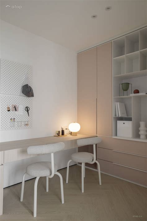 Contemporary Minimalistic Kids Study Room Condominium Design Ideas