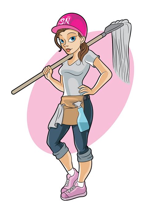 Feminine Modern Cleaning Service Illustration Design For A Company By Jerryhiggy Design