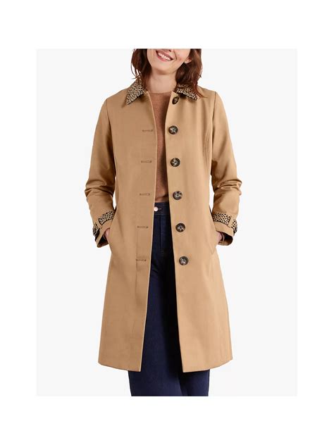 Boden Mark Trench Coat Camel At John Lewis And Partners