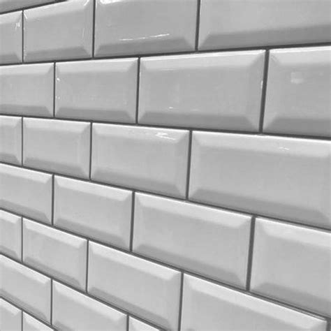 Metro Wall Boards Tile Effect Panel White Grey Grout White Wall