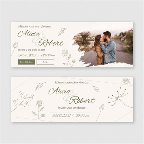 Premium Vector Wedding Banner Design Template