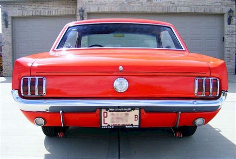 Signal Flare Red 1966 Ford Mustang Hardtop Photo