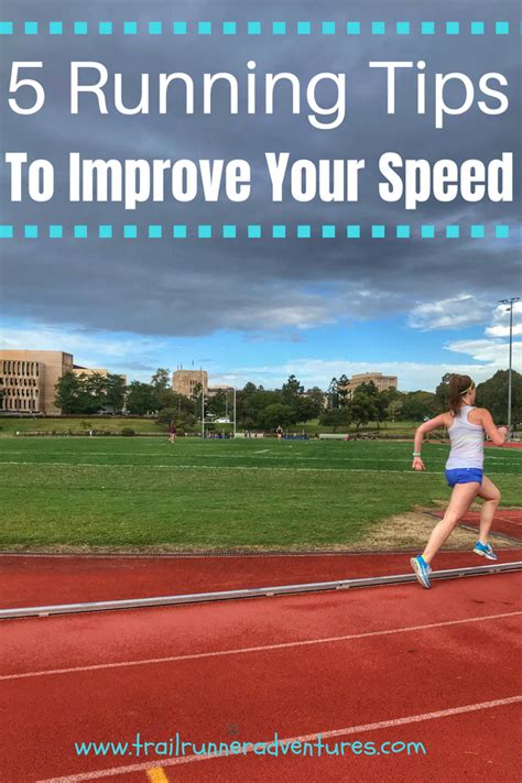 5 Running Tips To Improve Your Speed Running Runningtips
