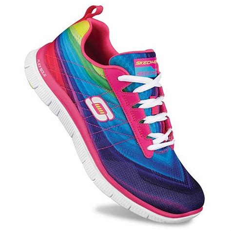 Skechers Flex Appeal Pretty Please Sk12067 Womens Pinkmulti Shoes Free Delivery At Uk