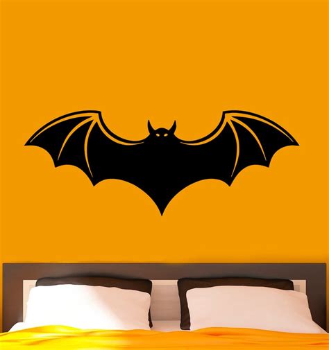 Bat Wall Decal Vampire Bat Vinyl Stickers Home Interior Design Etsy