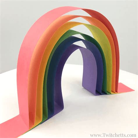 3d Rainbow Art Construction Paper Crafts For Kids 12 Twitchetts