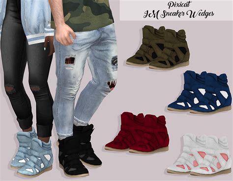 Sims 4 Teen Sims Four Sims 2 Wedge Sneakers Sneaker Wedges Sims 4