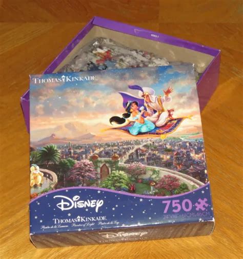 Thomas Kinkade Art Disney Aladdin 750 Piece Puzzle 24 X 18 New In