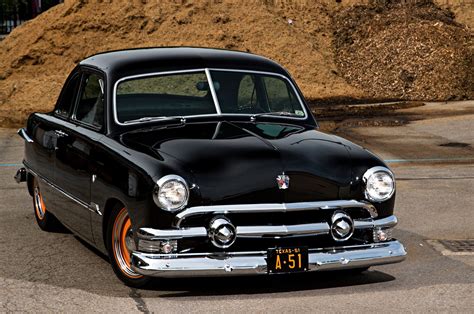 1951 Ford Club Coupe Hot Rod Rods Custom Retro Wallpaper 2048x1360
