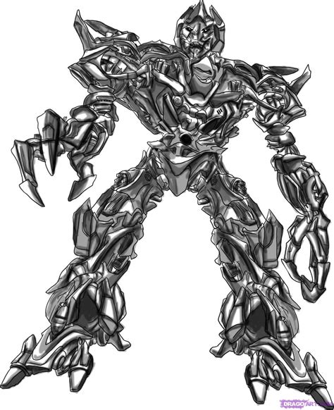 Megatron Comic Darwings Step 6 After All Your Drawings Done And All