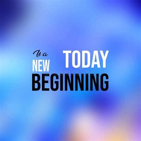 Today Is A New Beginning Life Quote With Modern Background Vector