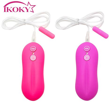 Ikoky G Spot Massager 10 Speed Urethral Plug Vibrator Vibrating Egg Sex Toys For Women Mini