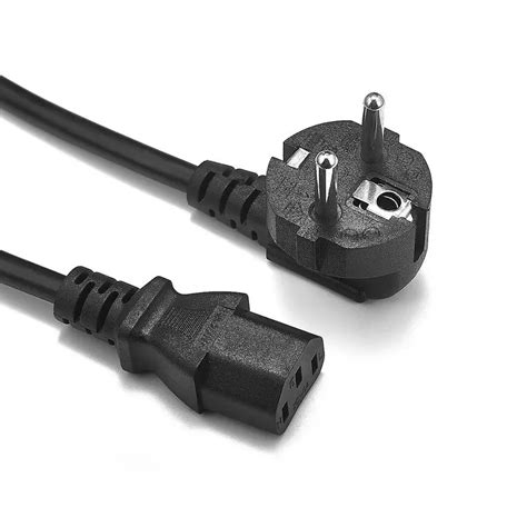 30pcs Eu Euro Plug Power Cable 2 Pin Prong Iec C13 European Eu Power