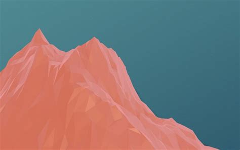 Digital Art Minimalism Mountains Simple Background Low Poly