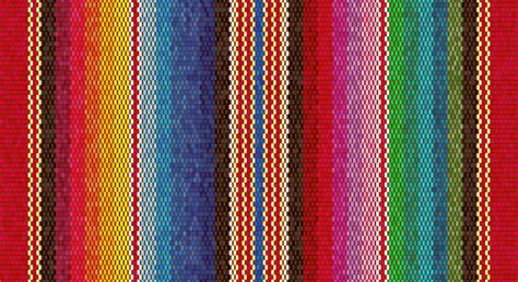 Blanket Stripes Seamless Vector Pattern Background For Cinco De Mayo