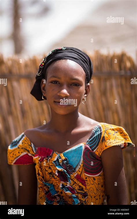 Young Beauty From A Fulani Village In Senegal Stock Photo Royalty Free