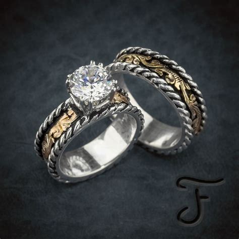 R 15B And R 7B Western Wedding Rings Custom Wedding Rings Wedding Rings