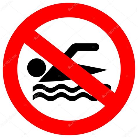 No Swimming Sign Stock Vector Image By ©arcady 16316965