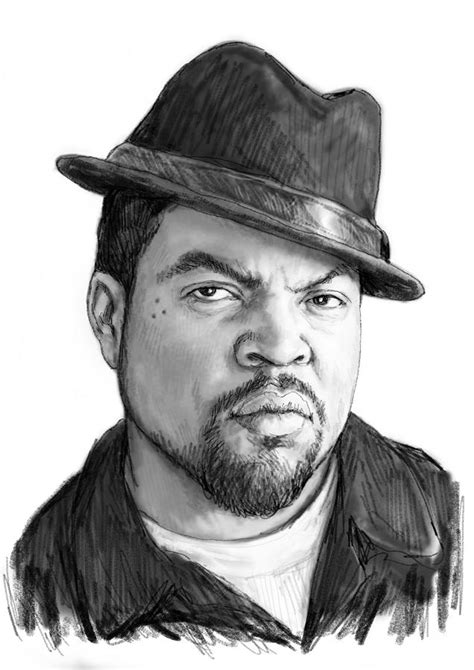 Ice Cube Art Drawing Sketch Portrait Painting By Kim Wang Fine Art