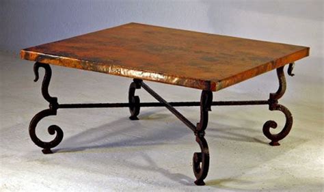 Tuscan Coffee Table Hand Made Unique Copper Custom Sizes Copper