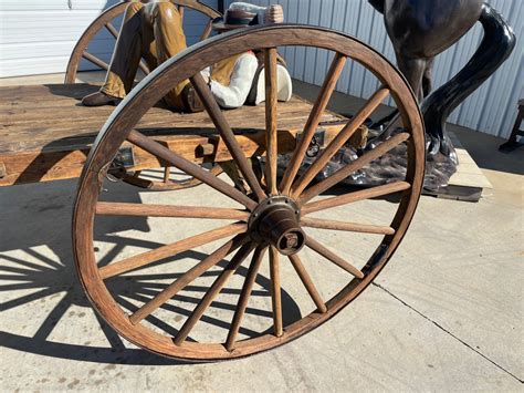 Sold Antique Flatbed Wood Wheel Wagon Doyles Wagons