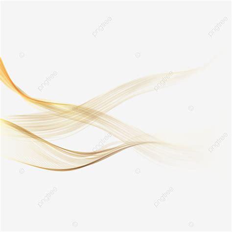 Golden Wavy Vector Png Images Golden Floating Wavy Shapes Vector