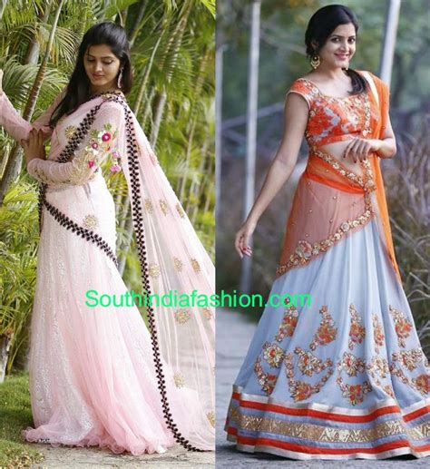 Designer Half Sarees By Mugdhas South India Fashion
