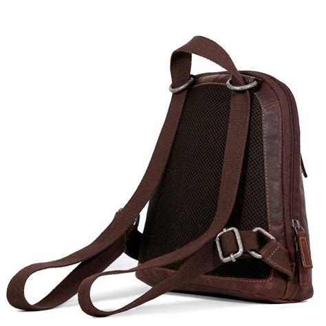 Jack Georges Voyager Mini Convertible Backpackcross Body Bag 7132 Brown