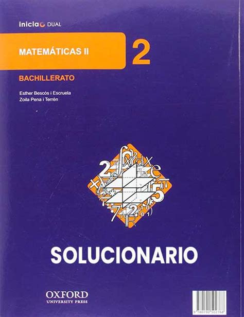 📚 【 Solucionario Matematicas 2 Bachillerato Editex 】 🥇