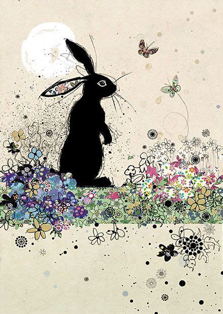 Garden Rabbit By Jane Crowther Design For Bug Art Greeting Cards