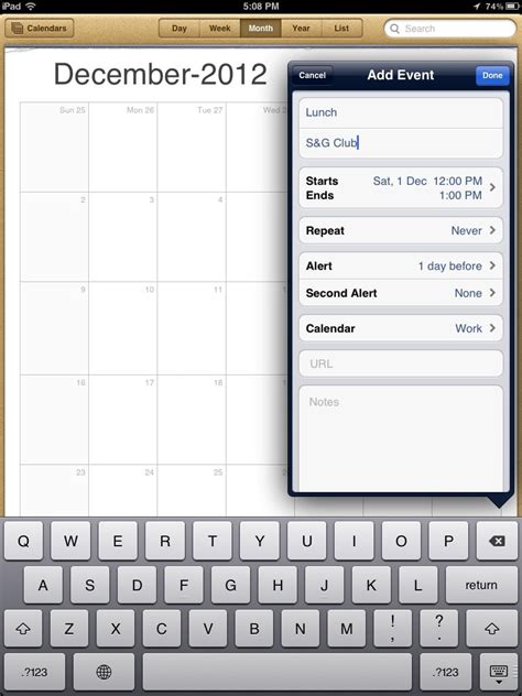 Creating Appointments On Your Ipad Calendar Smart Ipad Guide