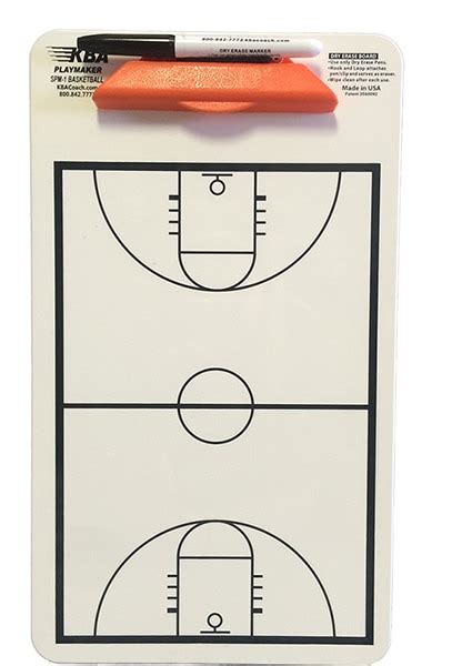 Kba Basketball Playmaker Clipboard Basketball Whiteboard