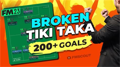 The Perfect Tika Taka 4 2 3 1 Scores 200 Goals Fm23 Best Tactics