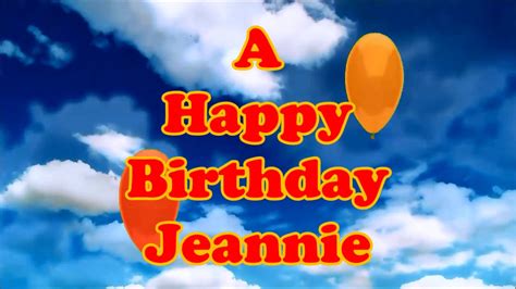 Jeannie Happy Birthday Floating Balloons Youtube