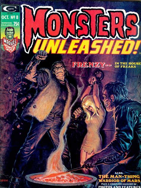 Monsters Unleashed 8 Horror Comics Comic Books Art Pulp Art