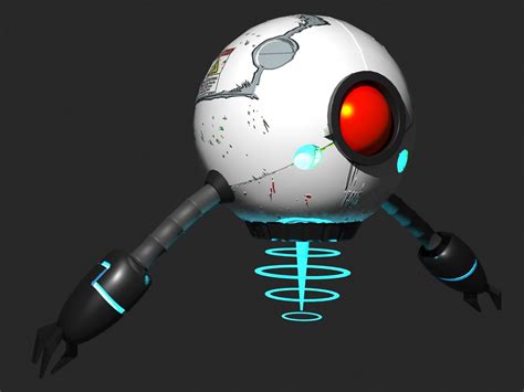 Sci Fi High Quality Drone 3d Model Animated Cgtrader