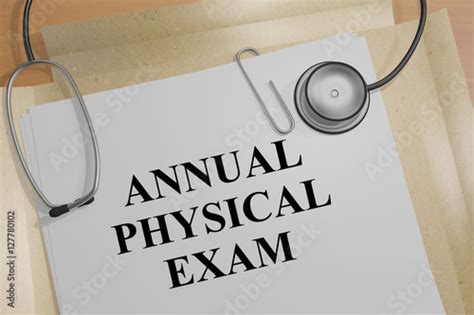Annual Physical Exam Medical Concept Buy This Stock Illustration
