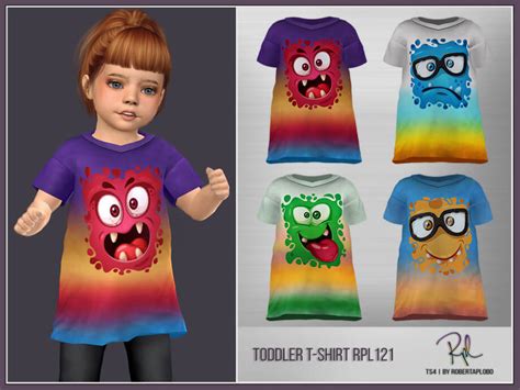 Sims 4 Toddler T Shirt Rpl121 By Robertaplobo The Sims Book