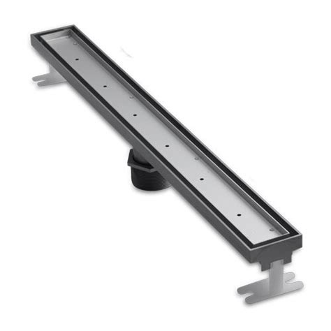 Each linear drain length and width is engineered to achieve the best fit, form and function in a tile shower. Quartz Plus Linear Shower drain 37245, bathroom shower ...