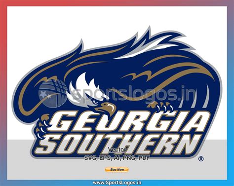 Georgia Southern Eagles College Sports Vector Svg Logo In 5 Formats