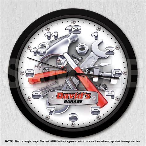 Garage Tools Man Cave Personalized Decorative Wall Clock Etsy In 2021