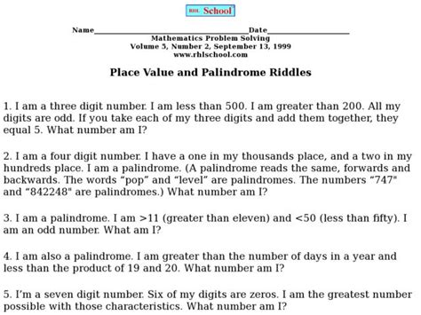 Here you find our popular collection of money riddles and other interesting and fun money puzzles and brain teasers of all kinds. 5th Grade Math Riddles - 4th grade addition math riddle worksheets education money for kids ...
