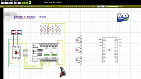Electrical Sequence Wiring Example Of Learning 10plc01 Youtube