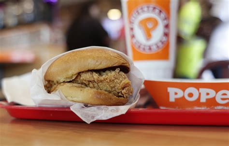 Free large side with purchase of a family meal. Popeye's chicken sandwiches are sold out. Everywhere.