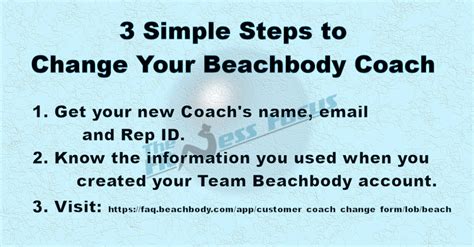Cómo Cambiar A Tu Entrenador De Equipo Beachbody Con El Formulario De
