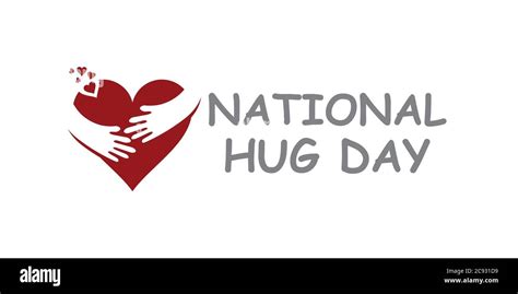 Happy National Hug Day Vector Illustration Suitable For Poster Banner