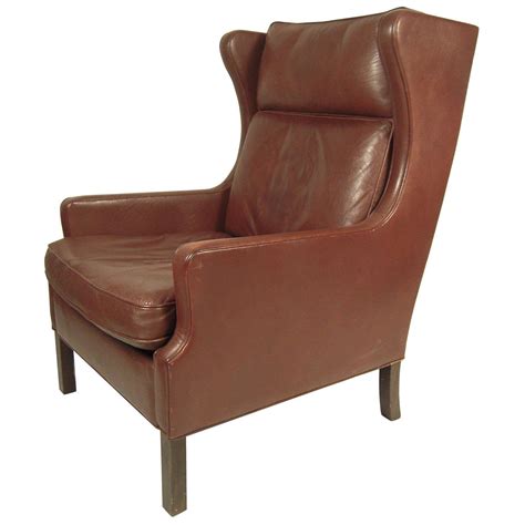 Find great deals on ebay for century mid leather chair. Vintage Danish Mid Century Leather Wingback Chair at 1stdibs