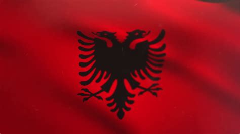 Albanian Flag Waving Animated Using Mir Plug In After Effects Free