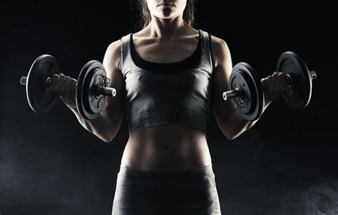 Wallpaper Woman Fitness Dumbbell Dumbbells Arm Strength Images For