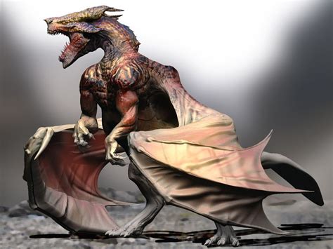 Zbrush Dragon Wip By Nebezial On Deviantart Fantasy Dragon Dragon Art